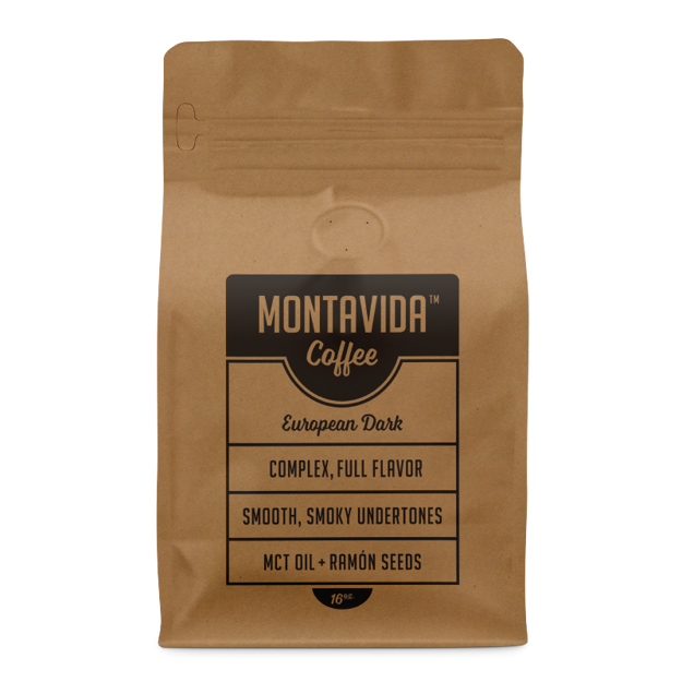 Picture of MontaVida European Dark Roast Coffee 1 lb Bag